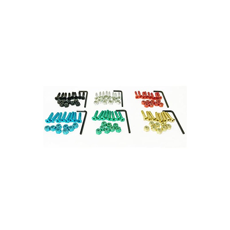 HEAVEN SKATEBOARD Skateboard Screw Set (8 Screws & Nuts) 1