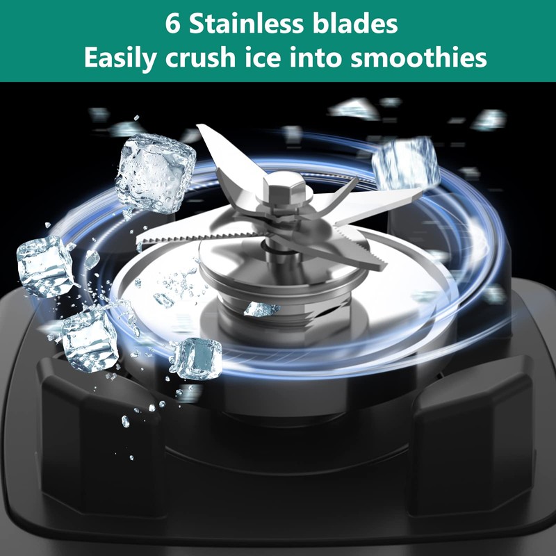 OMMO Blender 1800W, Professional High Speed Countertop Blender with Durable