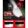 TOPIK 9005 9006 Light Bulbs Combo, 64000LM 6500K White 800%