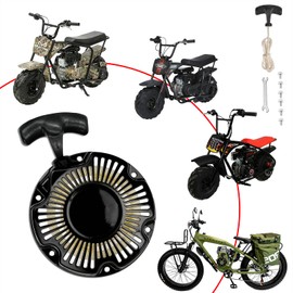 JMCHstore Pull Start Recoil Starter Assembly for Monster Moto 80cc 2.8 hp, Mega Moto 105cc Mini Bike, Coleman RB100 Reaktree RT100, Motovox MBX 10, MM-K80R Mega Max Go Kart, 152-3 3.5HP Engine Parts