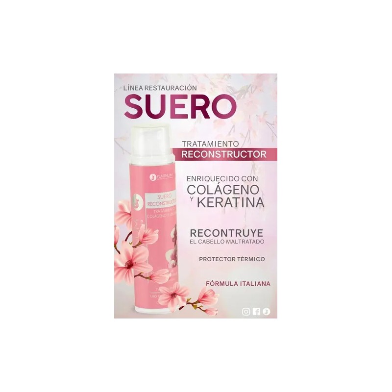 2 Tratamientos Suero Reconstructor Con Colágeno Y Keratina