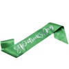 St Patrick's Green Satin Sash KISS ME I'M IRISH Sash