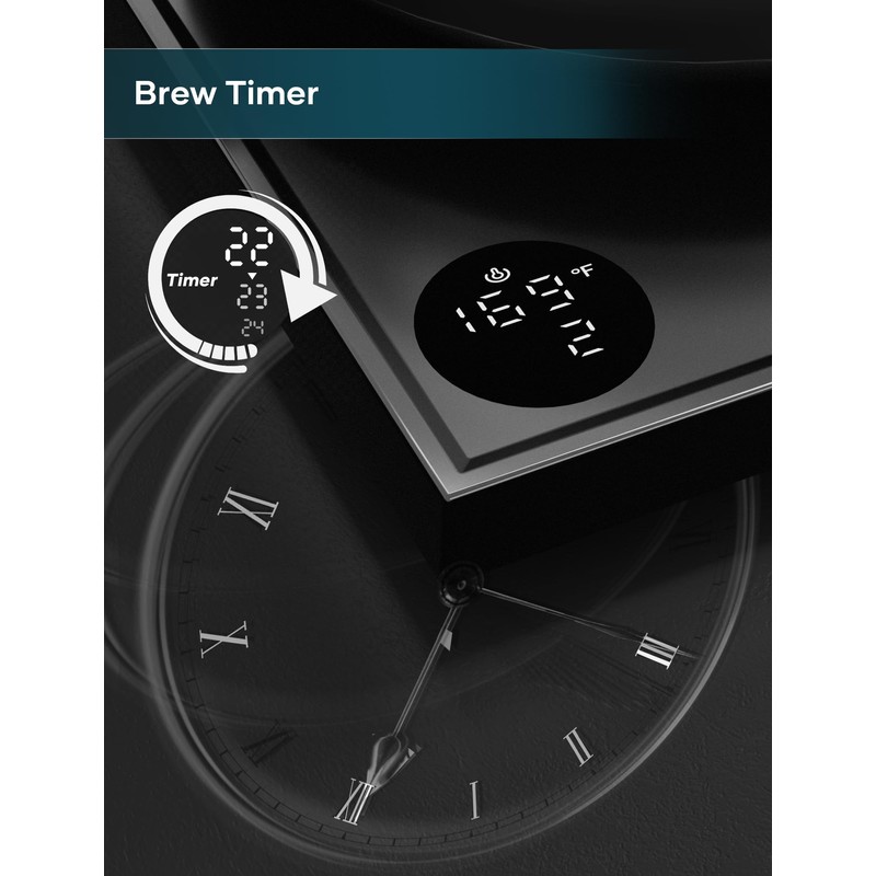 INTASTING Electric Kettles, Gooseneck Electric Kettle, ±1℉ Temperature Control, Stainless