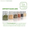 (3 oz) Small Square Glass Jars with Airtight Round Lids,