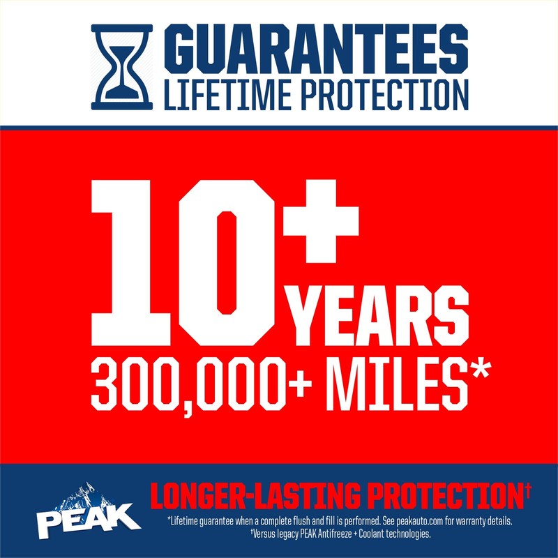 PEAK Concentrated Antifreeze and Coolant Universal Engine Protection 10 Year