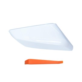 TKPUFR Left Driver Side Mirror Cover Cap Compatible with Chevy Malibu 2016-2024 Pure White
