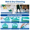 Commercial Mop with 3 Replacement Heads & 1 Handles, 64"