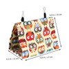 VILLFUL Parrot Nest Hammock Canvas Triangle Sleeping Bed for Parrots