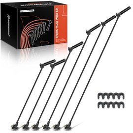 A-Premium Juego de 6 cables de bujía de encendido compatible con Ford Mustang 2005 2006 V6 4.0L Replace# 5U3Z-12259AA