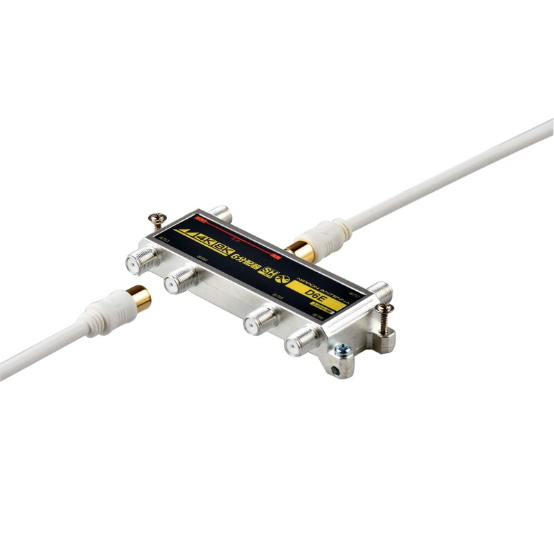 Nippon Antenna 6 Splitter for Joint Reception, Indoor Use, Supports