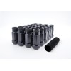 EZAccessory 14x1.5 Extended Tuner Lug Nuts 32 Pcs+Key Black Racing