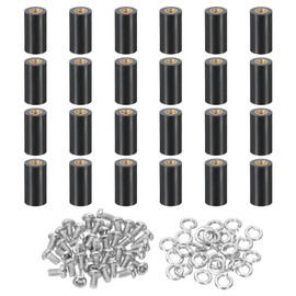 PATIKIL M3x15mm PCB Support Spacer, 24 Set 15mm/0.59" Supporting Height PCB Standoff Isolation Board Stand Column Flat Head Plastic Copper Support for PCB PC Board, Style 1