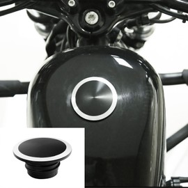 TCMT Fuel Gas Tank Cap Cover Fit For Harley Touring Road King 1994-2023 Softail 2000-2022 Freewheeler 2015-2023 Sportster XL 1992-2022 Dyna 1992-2017
