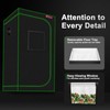 Indoor Hydroponic Grow Tent 24x24x48 W/ New Reflective Mylar Observation
