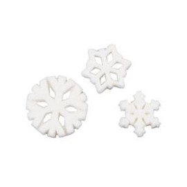 Edible Sugar Snowflake Dec Ons, Set of 15