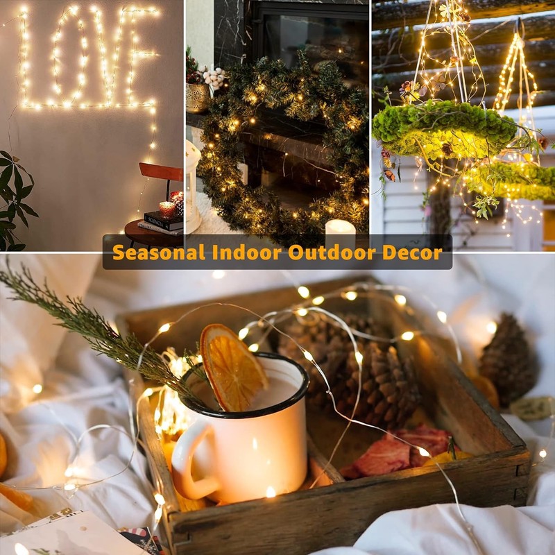 6 Pack Fairy Lights Battery Operated 7ft 20 LED Mini