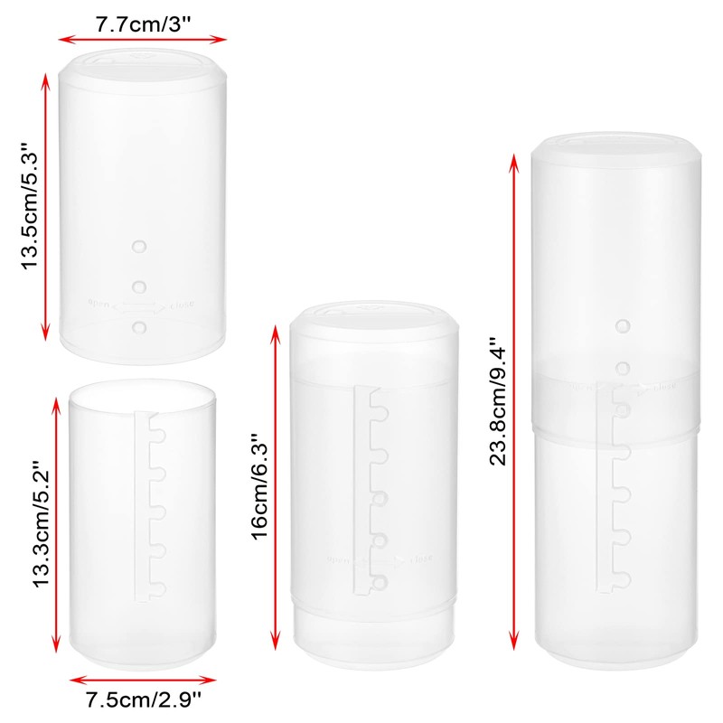 SUMTree 5 levels Adjustable Travel Plastic Makeup Brush Holder, Retractable