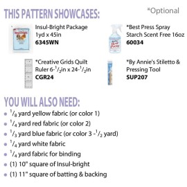 Cut Loose Press Colorado Star Trivet Block Pattern - Cut Loose Press