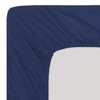 Soroor Bedding & Linen, Microfiber Double Fitted Sheet, Navy Deep