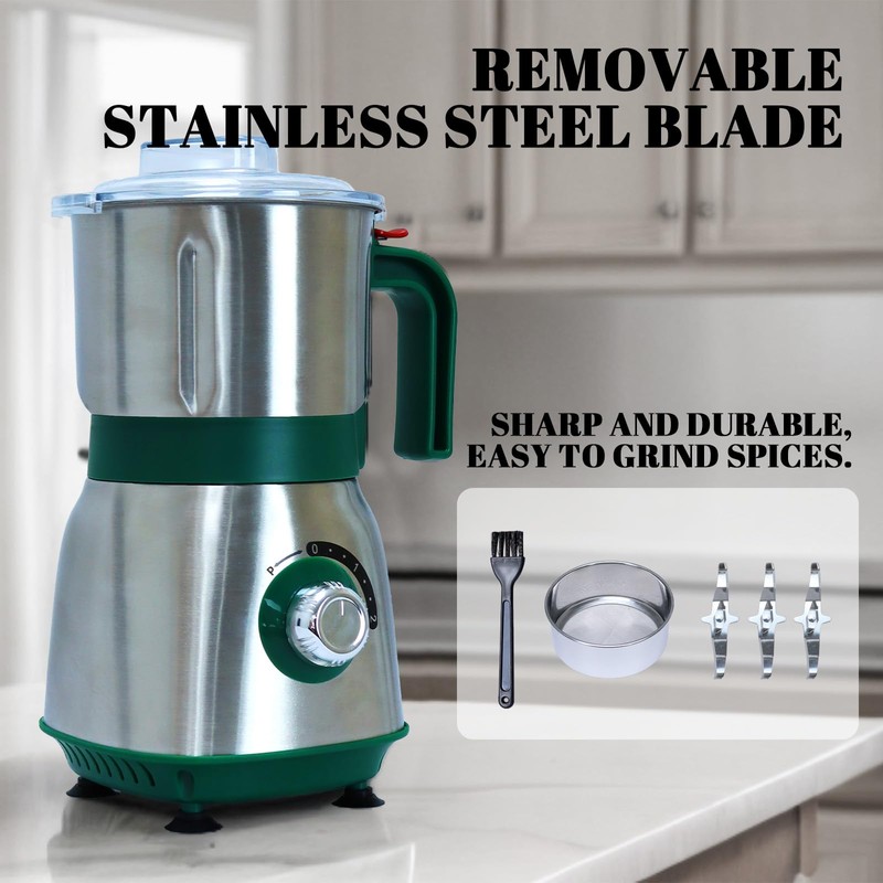 Versatile Kitchen Grinder | 500W Electric Mill | Grinds Spices,