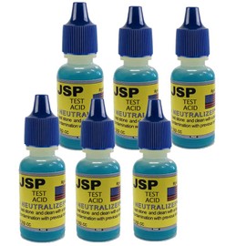 6 Piece Gold Silver Test Solution Neutralizer 1/2 oz Bottle Testing Solution Stone Cleaner