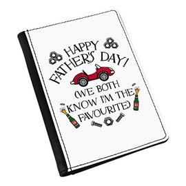 Happy Father's Day We Both Know I'm The Favourite Passport Holder Cover