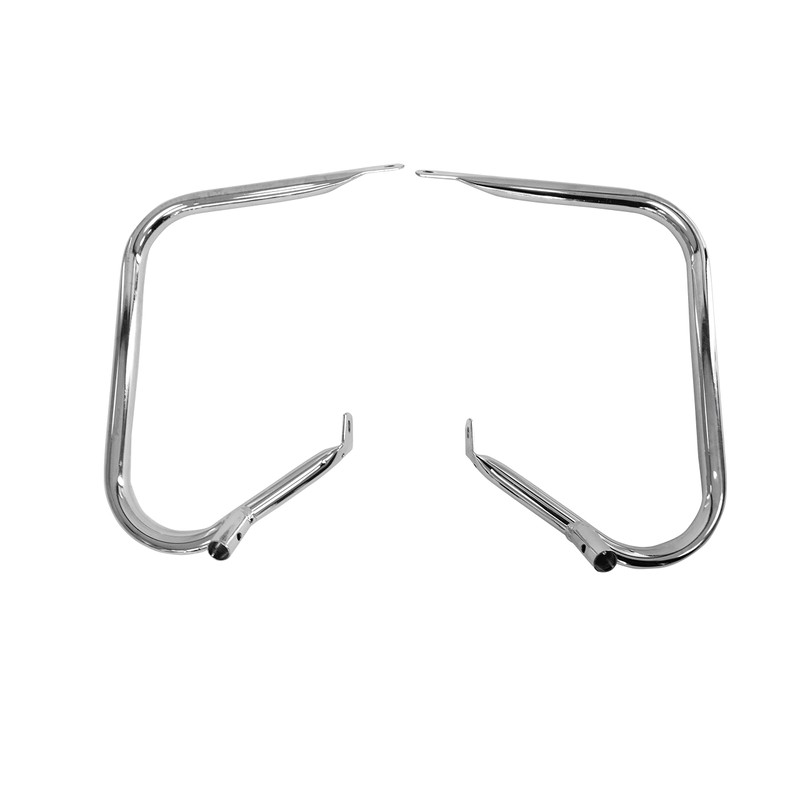 Rear Saddlebag Guards for 1997-2008 Harley Davidson Touring - Chrome