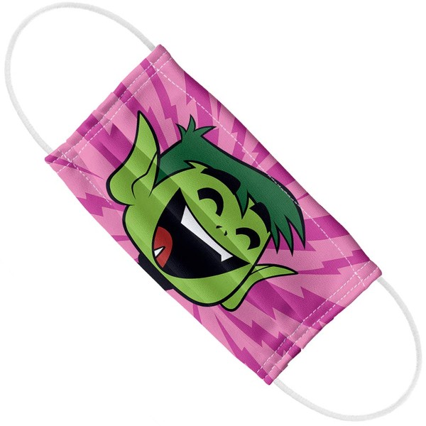 Popfunk Teen Titans Go! Beast Boy Pattern 1-Ply Reusable Face