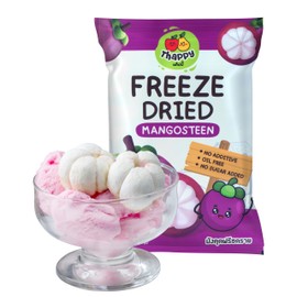 Thappy Fruit Freeze-Dried Mangosteen - No Additives, Oil-Free, No Sugar Added, 100% Pure Mangosteen, 0.53oz (Pack of 6)