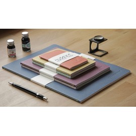 Clairefontaine 115658C - An Ingres Stitched Stitched Stitched Notebook 96 Pages 10.5 x 14.8 cm Lined 90 g Handmade Paper Cover Random Colour