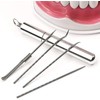 RICISUNG Toothpick Case, Set of 4, Toothpick, Titanium Alloy Toothpick