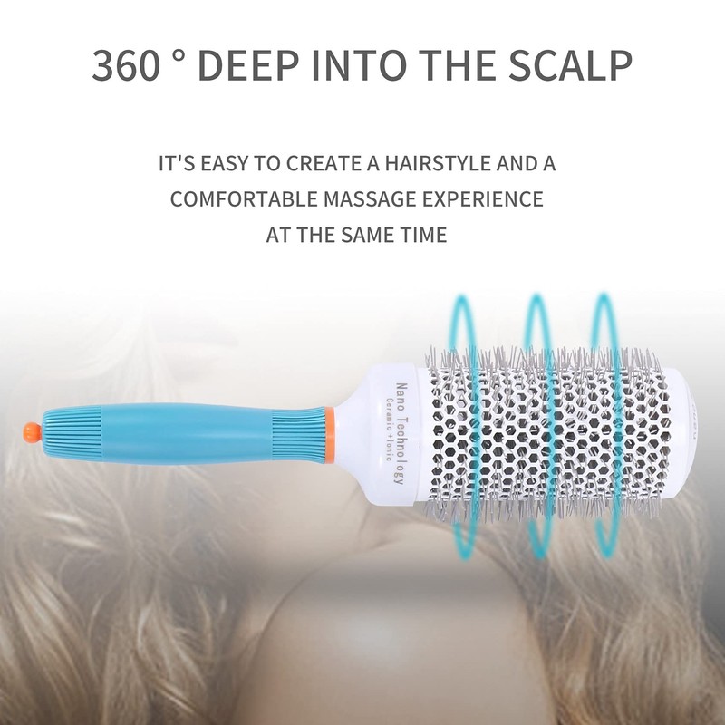 Clickinline Roller Comb Professional 5 Size Hair Dressing Brushes High