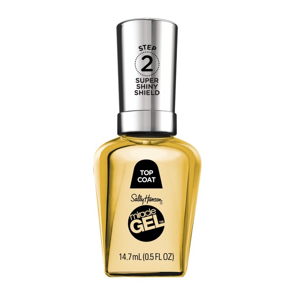 Sally Hansen Miracle Gel, SuperShiny Shield, Quick Dry, Long Lasting,