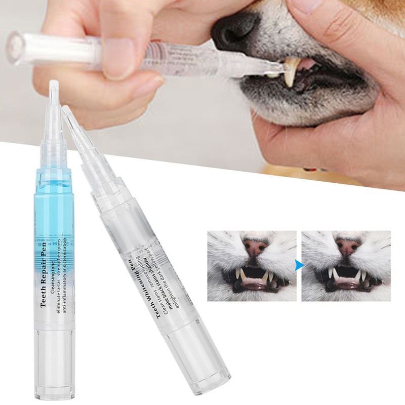 2Pcs Pet Beauty Brush Dog Cat Dental Calculus Tartar Stone