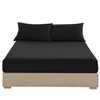 EV DEKOR Extra Deep Fitted Sheet Single, Black - Deep