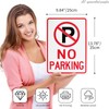 Decorniqu 4 Pack No Parking Signs 14"x10" UV Protected 40