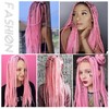 Pink Braiding Hair Extensions Synthetic Braid for Crochet Box Twist