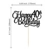 Paquete de 1 decoración para tarta de cumpleaños de 40