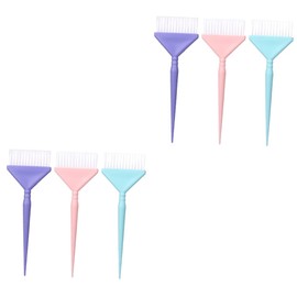 Mikinona 6 Pcs Professional Hair Dye Brush Set Round Bristle Brush for Hair Dyeing Coloring for Home Salon Use
