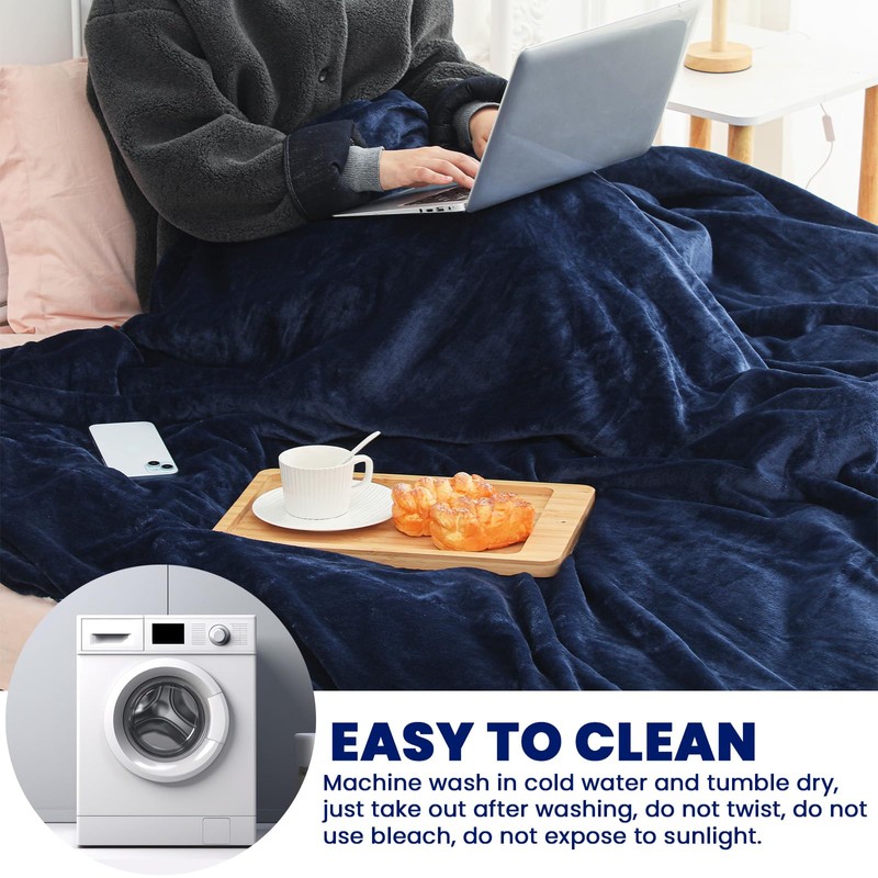 Preboun 108 X 87 Inch Faraday Blanket EMF Protection Flannel