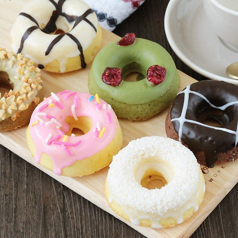 webake Donuts Backform Donutform Kuchenform 7cm Antihaft 12 Vertiefungen für