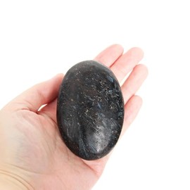 Astrophyllite Stone Worry Stone – 1 Piece Astrophyllite Crystal Stone Natural Gemstones, Soap Stone, Smooth Healing Crystal, Worry Stone