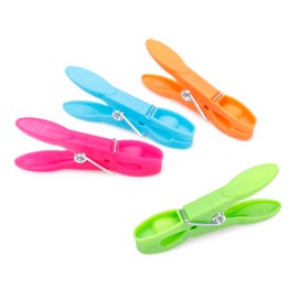 XCZYN 27 Pcs Colorful Plastic Clothespins Laundry Pins Windproof Clotheslinger Towel Clips Drying Line Pegs Small Colored Clothes Pins for Outdoor Clothesline Crafts Picture Food Package Clips