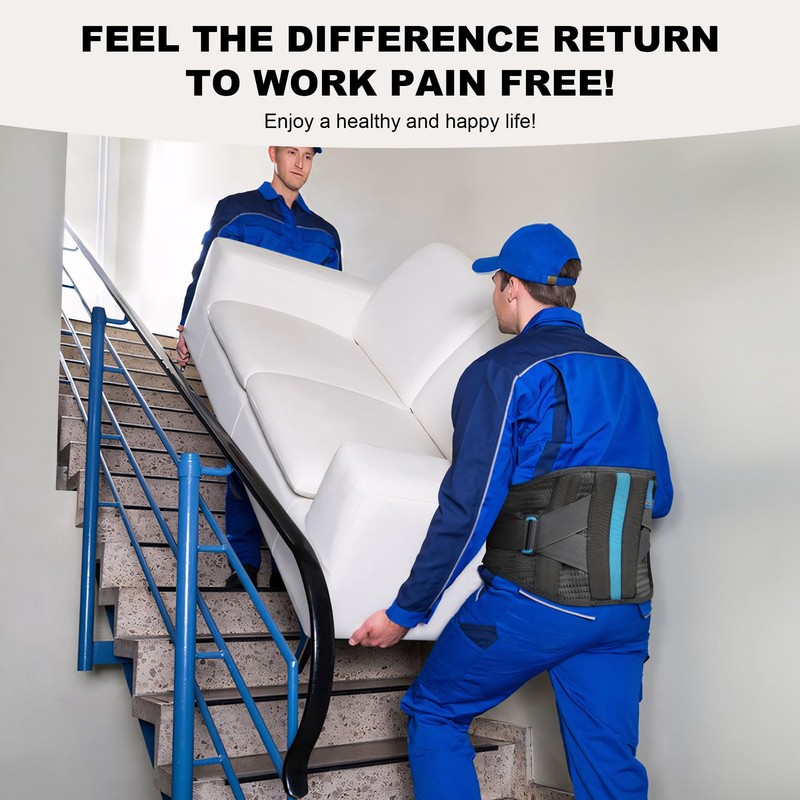 Back Brace For Lower Back Pain With Lumbar Pad, Back