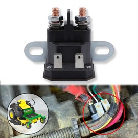 GYUPTRK Starter Solenoid Replace AUC15932 Fit for John Deere 7G18 Z225 Z235 Z315E Z330R Z335E Z345M Z345R Z355E Z425 Z445 Z535M Z645 L100 L110 L111 L120 L130 LA105 LA110 LT150 LT155 LT160 LT170 LT180