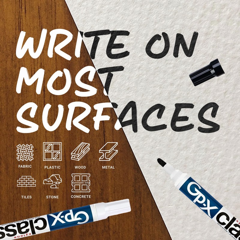 diagraph MSP 968500, GP-X Classic Paint Marker, White12 Unit/Pack