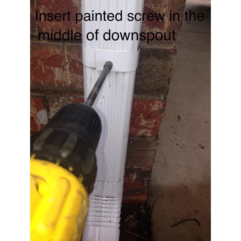 Downspout Straps ALUMINUM WRAP AROUND RAIN GUTTER DOWNSPOUT STRAPS 2x3