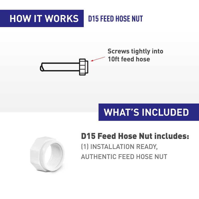 Polaris Genuine Parts D15 Feed Hose Nut replacement part for