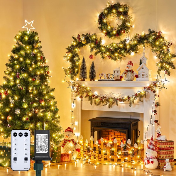 Minetom 328 Ft 1000 LED Christmas Tree Lights Outdoor Indoor