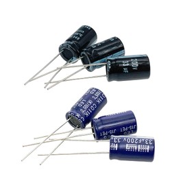 Cermant 10pcs 200V 33UF Capacitor 10x16MM(0.39x0.63in) Aluminum Electrolytic Capacitors for TV, LCD Monitor, Game
